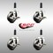 Service Caster 3 Inch 316SS Soft Rubber Swivel 3/4 Inch Expanding Stem Caster Set Brake SCC SCC-SS316EX20S314-SRS-TLB-34-4 - alternate 2
